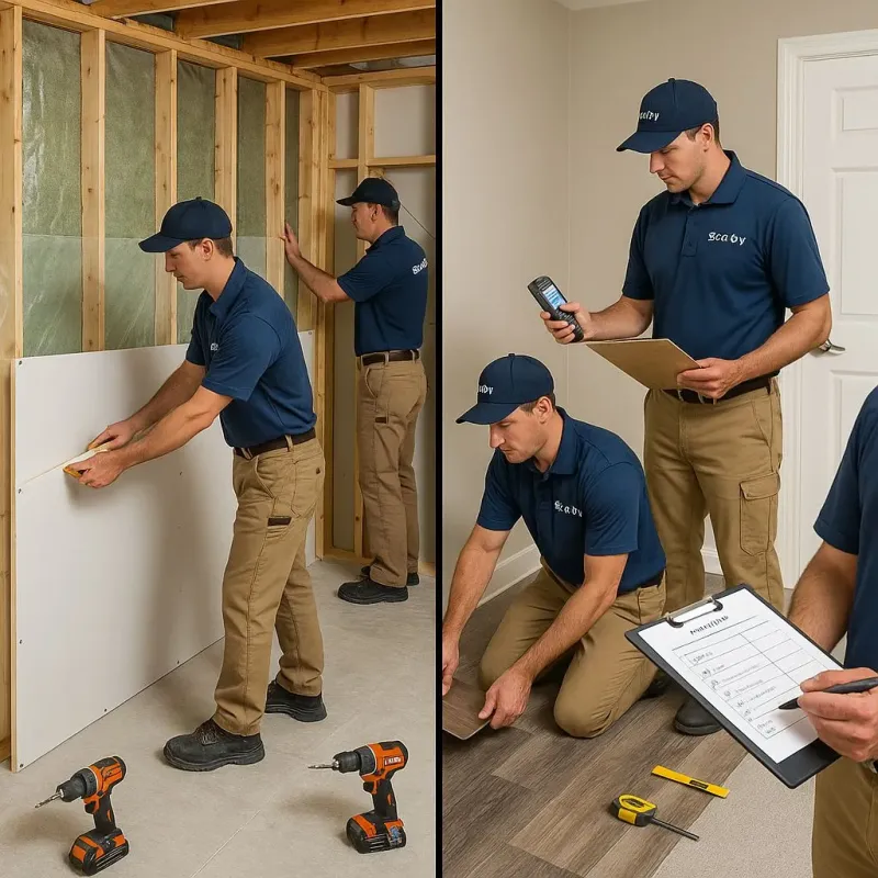 Repairs and Reconstruction process in University Heights, NY